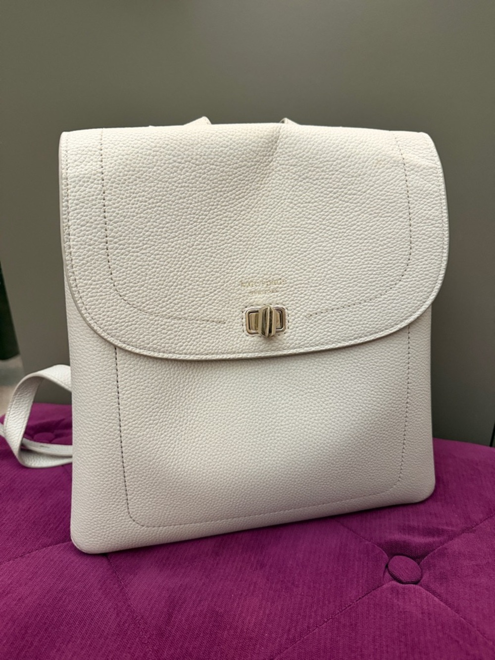 kate spade Pebbled Leather Backpack with Turnlock